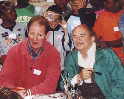 Michael Morpurgo and Quentin Blake at Farms for City Chilldren.